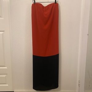 NWT LOFT Strapless Maxi Dress
